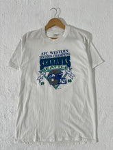 Vintage Seattle Seahawks 88' AFC Western Division Champions T Shirt Size L