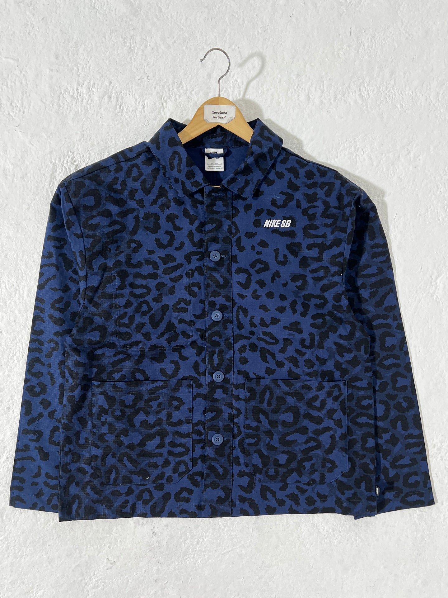 Nike SB Cheetah Print Button Up Size XS
