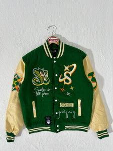 Sugarhill Green Varsity Jacket Sz. M (DEPT1)