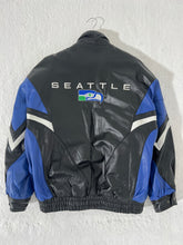 Vintage Seattle Seahawks Leather Pro Player Jacket size XL