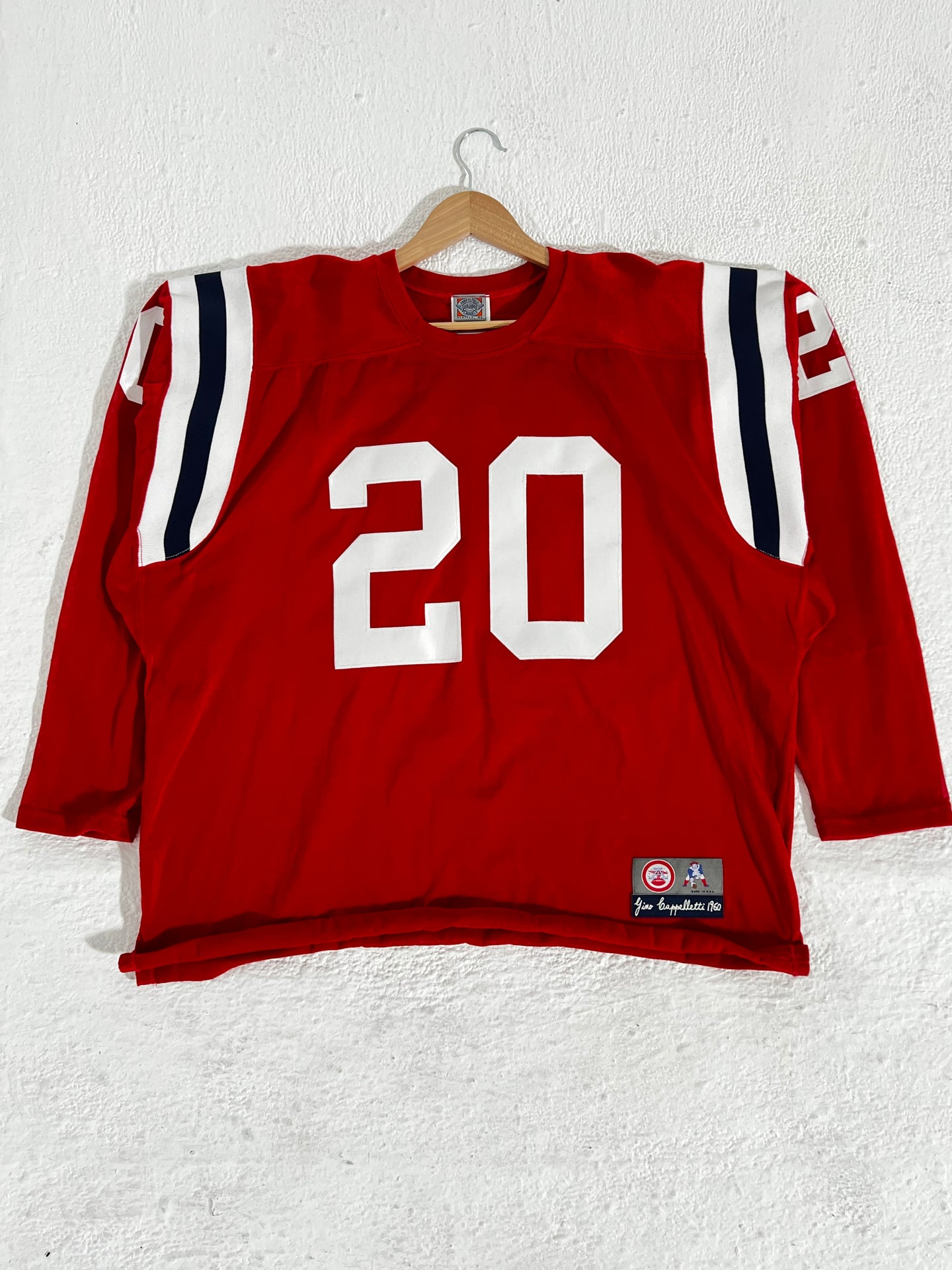 Gino Cappelletti New England Patriots Ebbets Field Retro NFL Jersey
