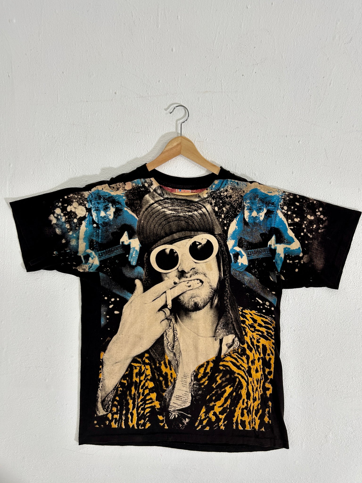 Vintage AOP Kurt Cobain Nirvana Bootleg T-Shirt Sz. XL