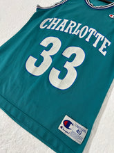 Vintage Charlotte Hornets Alonzo Mourning Champion Jersey Sz. 40