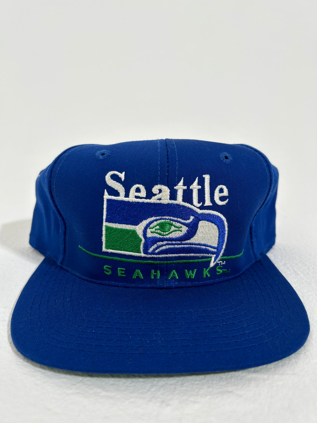 Vintage Seattle Seahawks Blue Hat Logo Snapback