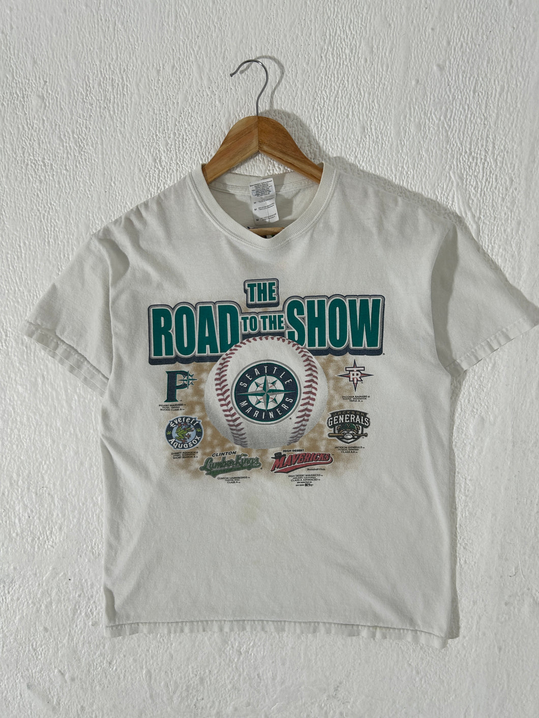 Y2k Faded Seattle Mariners The Road to the Show T-Shirt Size M