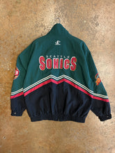 Vintage 1990’s Seattle Supersonics Logo Athletic Jacket Sz. L