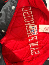 Vintage San Francisco 49ers Black Satin Jacket Size XL