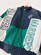 Vintage 1990's Seattle Mariners Pro Player Leather Jacket Sz. M