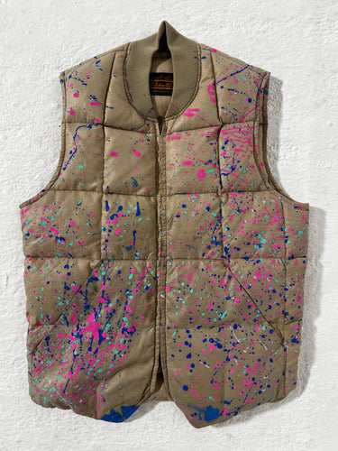 1/1 Vintage Eddie Bauer Paint Splatter Vest Size S