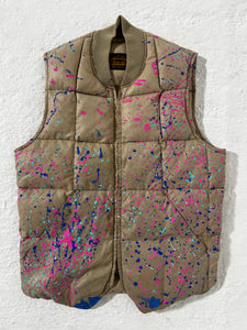 1/1 Vintage Eddie Bauer Paint Splatter Vest Size S