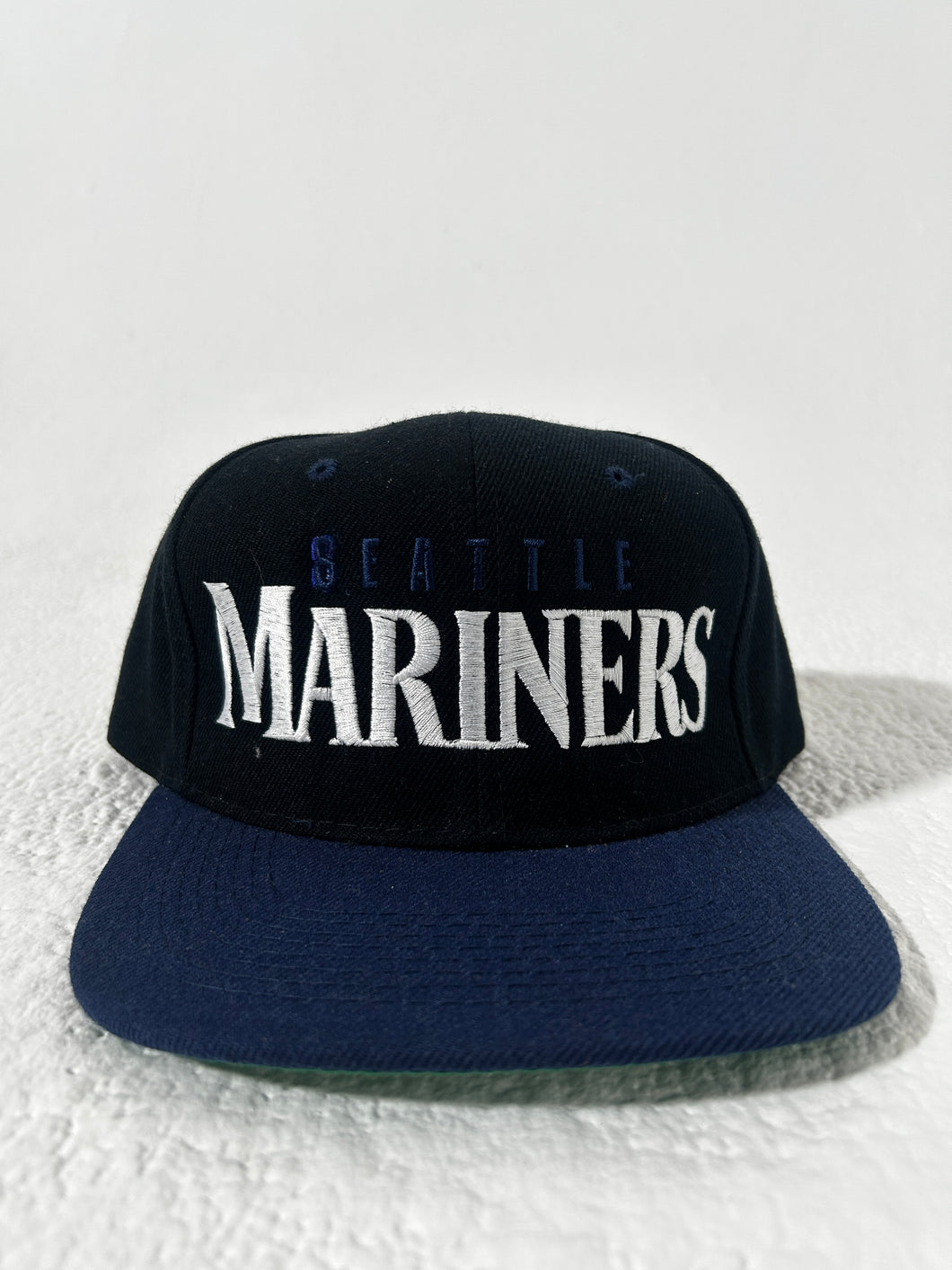 Vintage Seattle Mariners Black Snapback Hat
