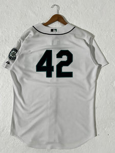 Seattle Mariners Authentic Jackie Robinson Stitched Jersey Size XL
