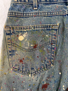 1/1 Vintage Paint Splatter Carhartt Jeans 35x30