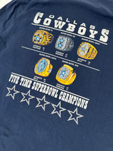 Vintage Dallas Cowboys 5x Super Bowl Champions Rings Tee Sz. XL
