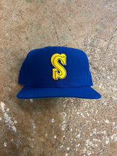 Vintage Seattle Mariners Upside Down S Snapback Deadstock Hat