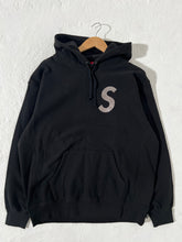 Supreme Black S Logo Hoodie Size L