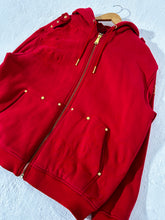 Vintage Y2k Crown Holder Red Hoodie Jacket Sz. 2XL
