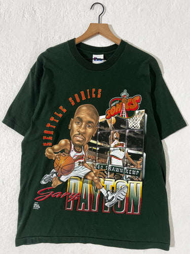 Vintage Seattle Supersonics Gary Payton #20 Big Head T Shirt Size L