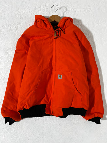 Carhartt Hooded Orange Jacket Sz XXL