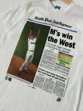 Vintage Seattle Mariners 1995 Seattle Post "Ms Win The West" T-Shirt Size M