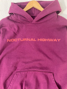 Sp5der Nocturnal Highway Burgundy Hoodie Sz. M (DEPT1)