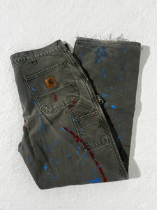 1/1 Carhartt Paint Splatter Jeans Size 36x32