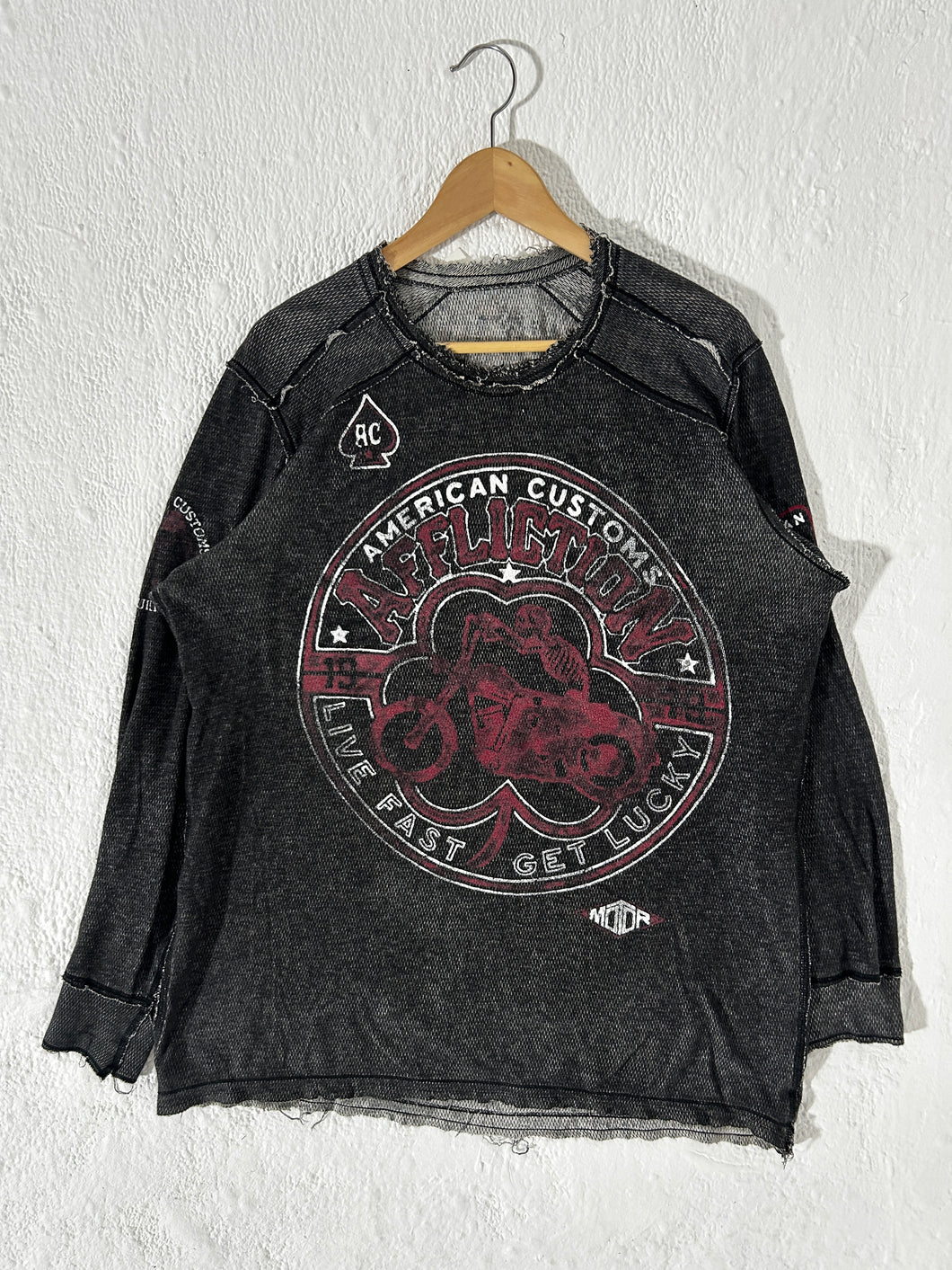 Vintage Y2k Affliction Reversible Long Sleeve Shirt Sz. XL