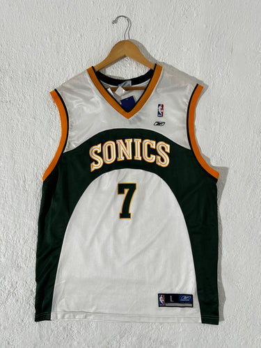 Seattle Supersonics Rashard Lewis #7 Size L NWT