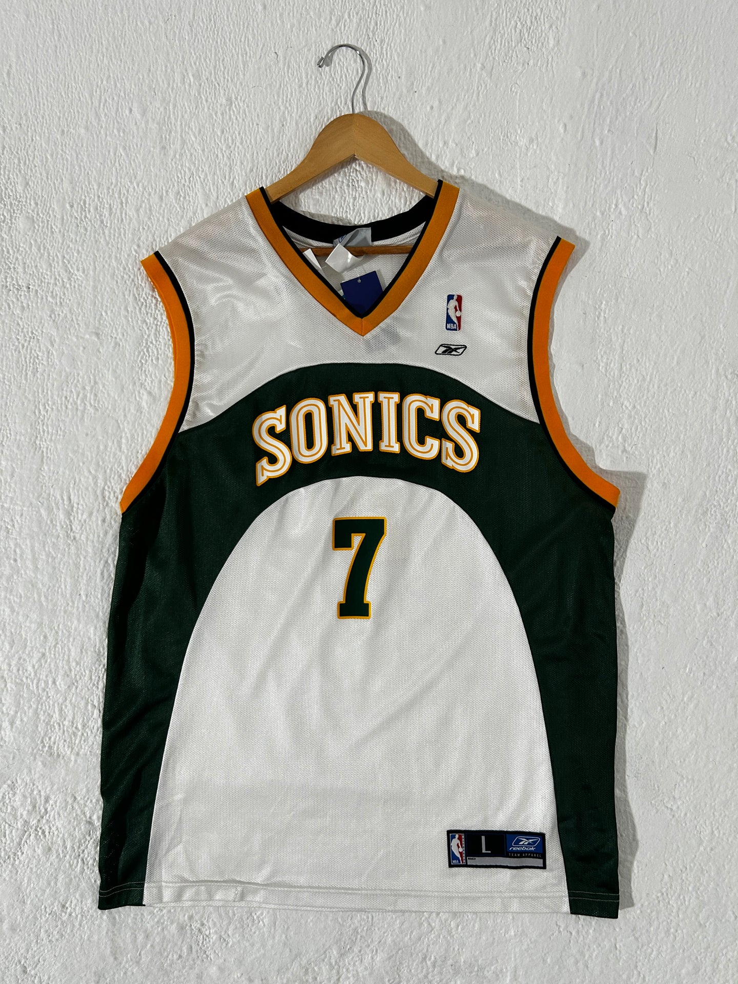 Seattle Supersonics Rashard Lewis #7 Size L NWT