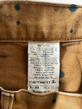 1/1 Brown Carhartt Paint Splatter Jeans 34x30