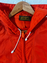 Vintage Eddie Bauer Orange Windbreaker Zipup Jacket Sz. XL