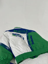 Vintage Seattle Seahawks Pro Player Puffer Parka Size XL