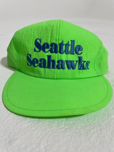 Vintage Seattle SeaHawks Retro Neon Green Hat