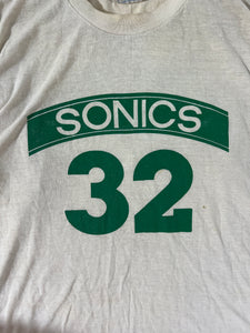 80s Vintage Seattle Super Sonics T Shirt Size XL