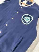 Vintage Seattle Mariners Snap Cotton Poly Coat Size XL