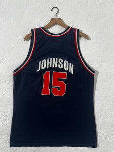 Vintage Magic Johnson Olympic Team USA Basketball Jersey #15 XL