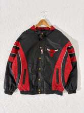 Vintage Starter Chicago Bulls Leather Jacket Size L