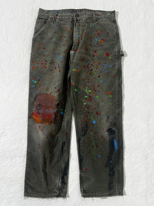 1/1 Carhartt Paint Splatter Jeans Size 36x32