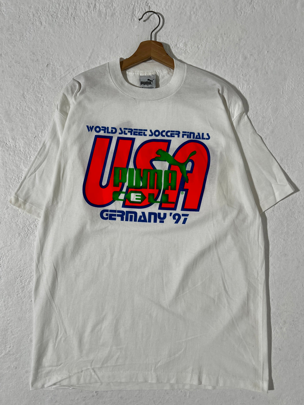 Vintage World Street Soccer Finals Puma USA Cell Germany 97 Size XL
