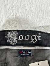 Coogi Black Y2k Pants With Embroidered Leather Back Pocket Size 36x34