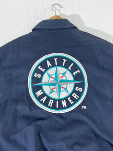 Vintage Jeff Hamilton Seattle Mariners Button Down Jacket Sz. 2XL