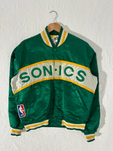 Vintage 1990's Seattle SuperSonics Satin Jacket Sz. L