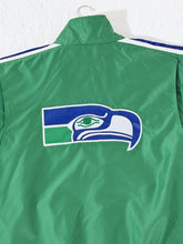 Seattle Seahawks Green Nylon Zip Up Starter Jacket