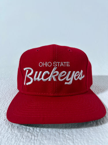 Vintage Ohio State Buckeyes Script Sports Specialties Twill Snapback Hat