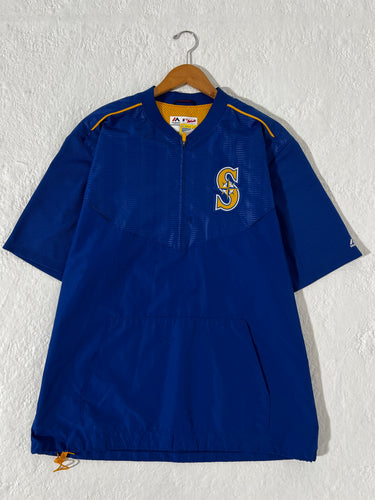 Seattle Mariners Quarter Zip Trainer Size XL EDS