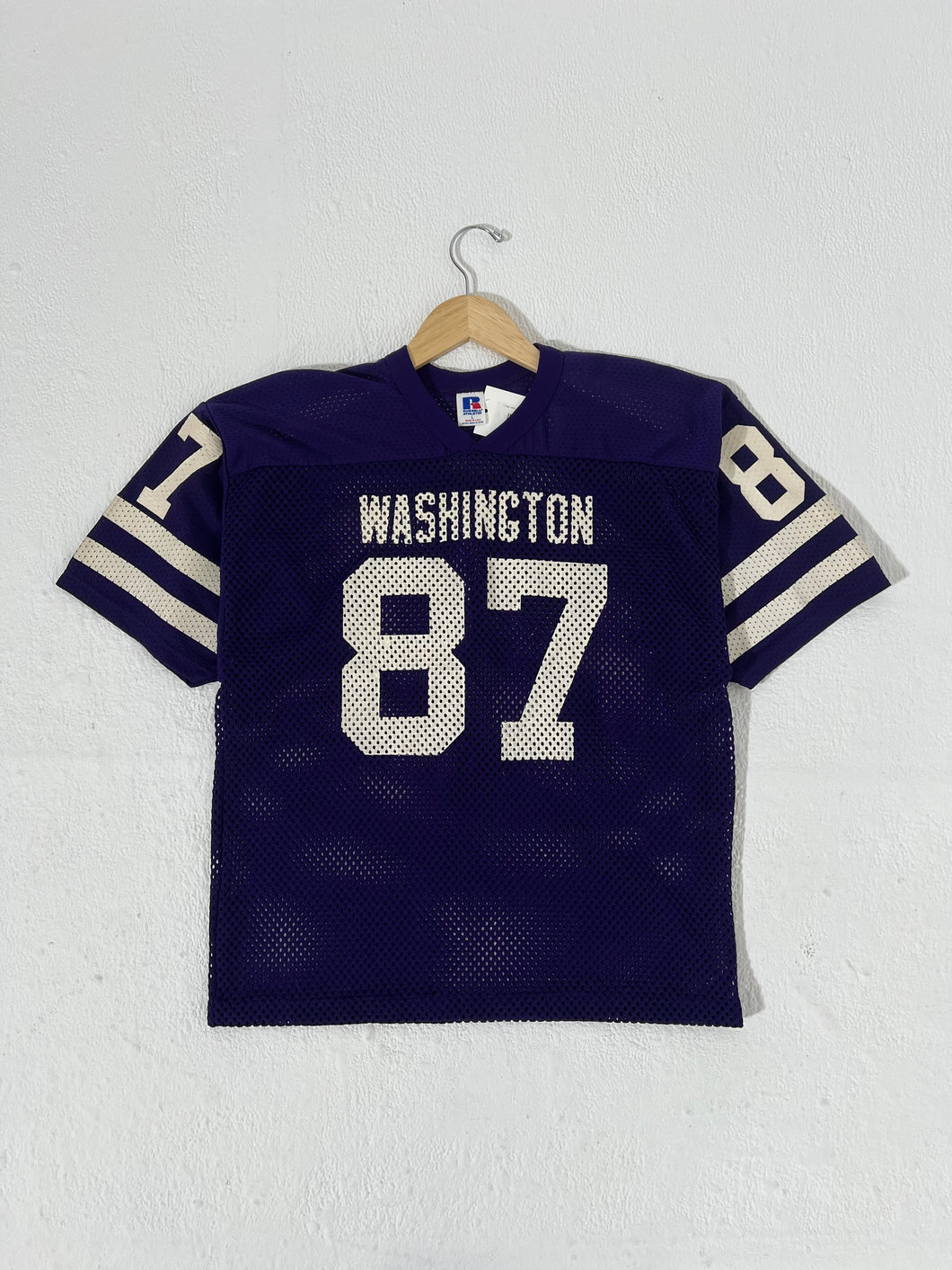 Vintage 1980's UW Washington Huskies Purple Cropped Jersey Sz. L