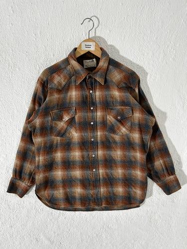 Pendleton Tan Plaid Button Up Shirt Sz. XL