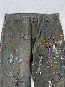 1/1 Carhartt Paint Splatter Jeans Size 36x32