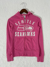Seattle Seahawks Breast Cancer Awareness Womens Teens Pink Zip Up Hoodie Sz. XS