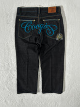 Vintage Coogi Black & Blue Denim Jeans Sz. 36 x 34